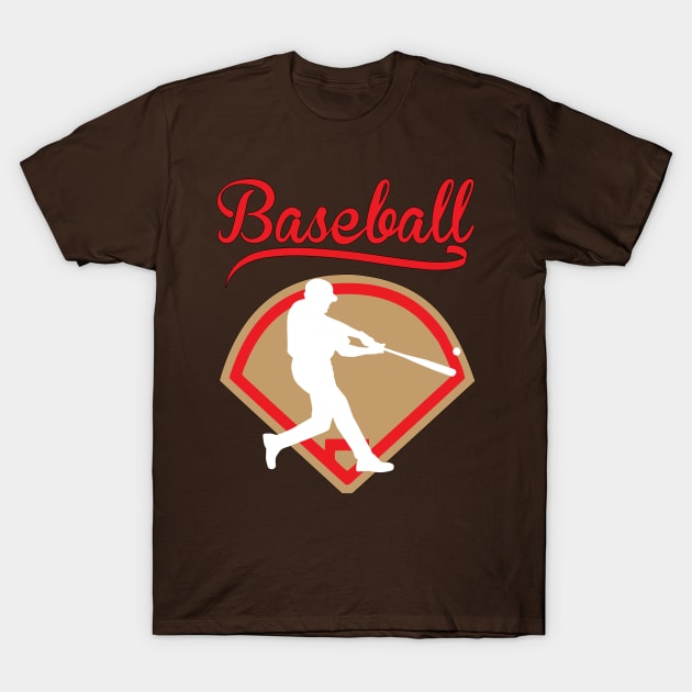 Baseball Player Diamond T-Shirt by letnothingstopyou